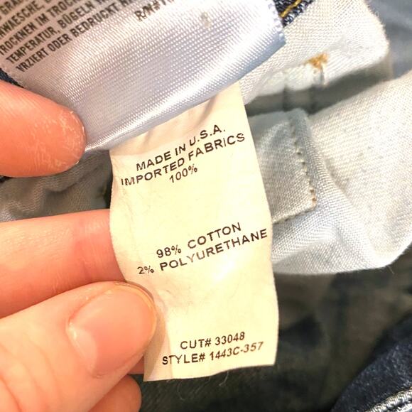 Citizens of Humanity Straight Leg Med-Dark Wash Cotton Denim Blue Jeans Size 29 - Picture 8 of 12